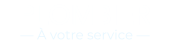 Logo Plombier avec la mention À votre service pour entreprise de plomberie